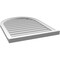 Ekena Millwork Round Top Surface Mount PVC Gable Vent w/ 2"W x 2"P Brickmould Sill Frame, 26"W x 34"H GVPRT26X3403SN - alternate 4